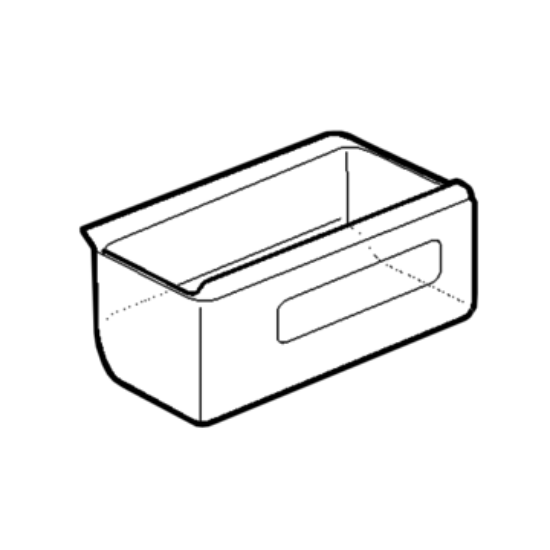 Picture of bin, lower, WFM0900WC