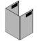 Picture of cover, flue, upper, ST/ST UP VENT 550MM