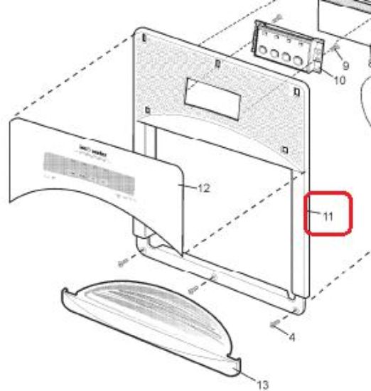 Picture of FACIA DISPENSER ASSY SS RS643V