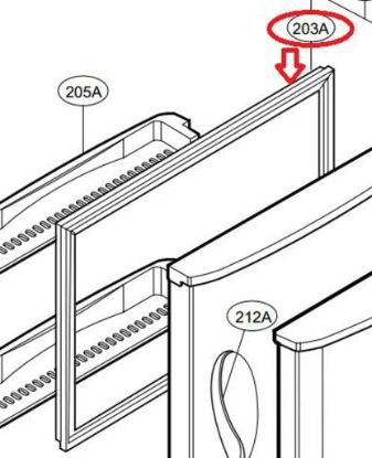 Picture of FREEZER SEAL for L.G. Refrigerator 
