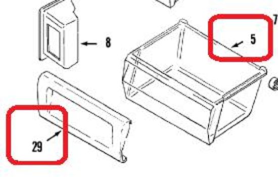 Picture of FRONT ASSY., CRISPER PAN