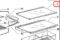 Picture of Glass Shelf 900mm cabinet for RF610 - Top Shelf