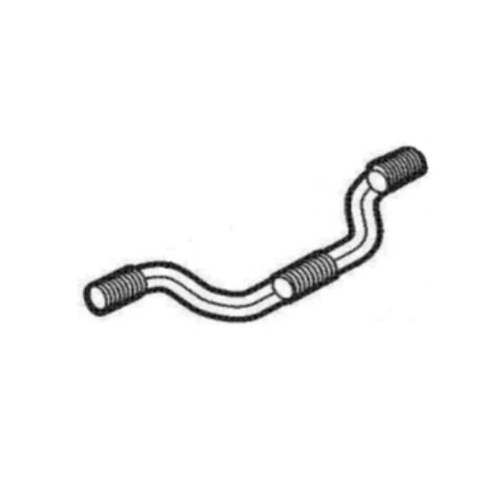 Picture of recirculation hose, intake