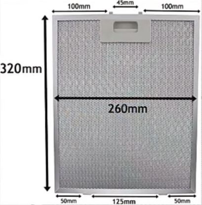 Picture of Filter Aluminium 320X260mm For Baumatic RANGEHOOD
