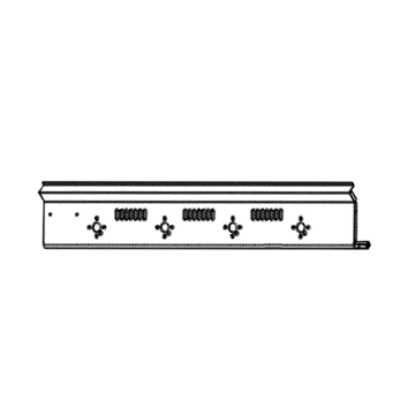 Picture of panel, black, FASCIA 3B S3000E (BL