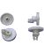 Picture of SUPPORT WHEEL L/B WHITE PKT 4.