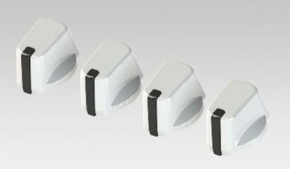 Picture of Universal 4 X knob kit-White 40MM.