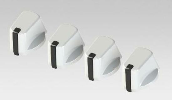 Picture of Universal 4 X knob kit-White 40MM.